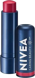 Spf30 Kırmızı Renkli Dudak Bakım Kremi,4,8Gr,24 Saat Nemlendirme,E Vitamini,Organik Badem Yağı,Shea Yağı,Dudak Yanaklar İçin,Allık Etkisi,Mineral Yağı Bulunmaz ürün görseli 1