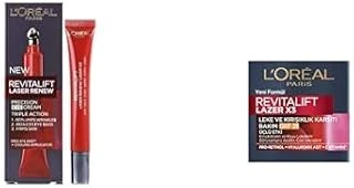 L'Oréal Paris Revitalift X3 Yaşlanma Karşıtı Göz Bakım Kremi (15 Ml) + L'Oréal Paris Revitalift X3 Kırışıklık Karşıtı Bakım Gkf25 (50 Ml) ürün görseli 1