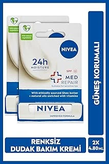 Med Repair Dudak Kremi, Renksiz, Spf15 Güneş Koruması, Nemlendirici, 2X4.80Ml ürün görseli 1