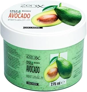 Zenix Professional Avokado Özlü Yüz Vücut Peelingi, Kolajenli, 275 Ml ürün görseli 1