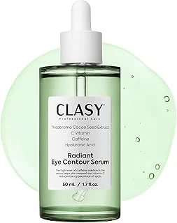 Clasycare Radiant Göz Çevresi Serumu – Kafein Göz Serumu – Hyaluronik Asit C Vitamini Ile Göz Altı Morlukları, Şişlik İnce Çizgilere Karşı Etkili – Tüm Cilt Tipleri İçin, 50 Ml ürün görseli 1