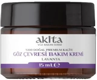 Akita% 100 Doğal Göz Çevresi Kremi Lavanta 15Ml ürün görseli 1