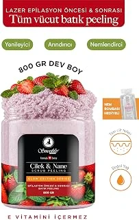 Smoothly Çilek & Nane Aromalı Canlandırıcı & Yumuşatıcı El Ayak Vücut Bakım Peelingi 800Gr ürün görseli 1