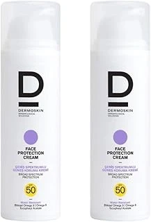 2'Li Face Protection Cream Spf 50+ | Nemlendirici Yüz Güneş Kremi | Suya Dayanıklı | 50+50 Ml ürün görseli 1