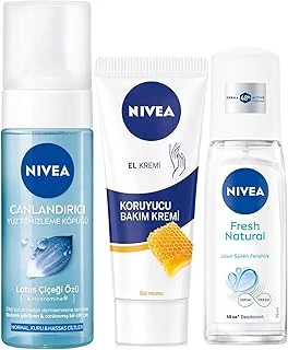 Böğürtlen Dudak Bakım Kremi 4.8 Gr + Koruyucu Bakım 75 Ml + Yüz Yıkama Köpüğü 150 Ml + Pump Sprey Deodorant Fresh 75Ml ürün görseli 1