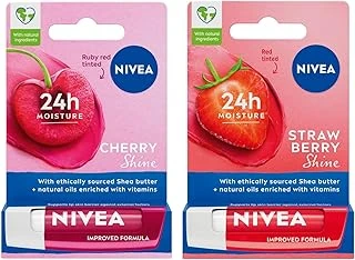 Kiraz Dudak Bakım Kremi, Kiraz Kokusu 4,8Gr + Çilek Dudak Bakım Kremi 4.8 G, Çilek Kokusu ürün görseli 1