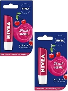 Dudak Kremi Stick, Kiraz, 2'Li Set, 24 Saat Nem ürün görseli 1