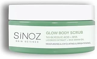 Sinoz Nemlendirici, Arındırıcı Aydınlatıcı Glow Vücut Peelingi%5 Glikolik Asit 200 Gr ürün görseli 1
