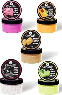 Smoothly Lotus Çiçeği + Şeftali + Bisküvi + Siyah Orkide + Misket Limon El Ayak Bakım Peeling Seti ürün görseli 1