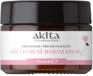 Akita% 100 Doğal Göz Çevresi̇ Kremi̇ Gül 15Ml ürün görseli 1