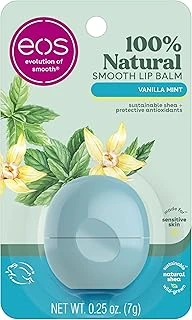 Eos -"Görünürde Yumuşak Vanilya Nane Düz Küre Dudak Balsamı Blister, 7G" ürün görseli 1