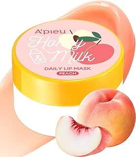 Missha Bal Süt Özlü Besleyici Nemlendirici Dudak Maskesi A'Pieu Honey Milk Daily Lip Mask, Peach ürün görseli 1