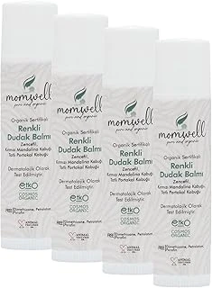 Organik Kırmızı Renkli Dudak Balmı Stick 5 Ml (4 Paketi) ürün görseli 1
