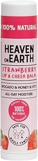 Heaven On Earth%100 Doğal Strawberry Lip & Cheek Balm Nemlendirici Besleyici Renkli Çilekli Dudak Yanak Balmı ürün görseli 1