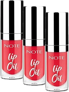 Note Cosmetics Lip Oil 40 Sugar Red Nemlendirici Parlatıcı Dudak Bakım YağI, Kırmızı (3 Paketi) ürün görseli 1