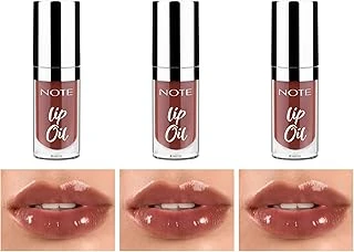 Note Cosmetics Lip Oil 60 Mocha Kiss Nemlendirici Parlatıcı Dudak Bakım YağI, Kahverengi (3 Paketi) ürün görseli 1