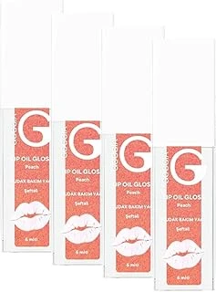 Goccia Dudak Bakım Yağı Şeftali Nektarı – Doğal Işıltı Derinlemesine Nem-Lip Oil Gloss (Peach) 6Ml (4 Paketi) ürün görseli 1