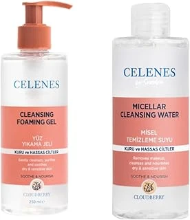 Celenes By Sweden Cloudberry Yüz Temizleme Seti Ikisi Bir Arada Kuru Hassas Ciltler 250 Ml + 250 Ml ürün görseli 1