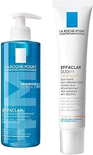 La Roche Posay Effaclar Jel 400 Ml + Effaclar Duo+ Renkli Cilt Bakım Kremi 40 Ml, Medium, Set ürün görseli 1