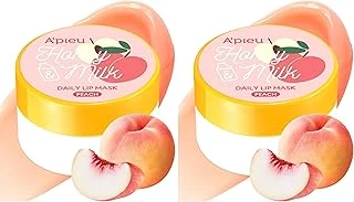 Missha Bal Süt Özlü Besleyici Nemlendirici Dudak Maskesi A'Pieu Honey Milk Daily Lip Mask, Peach (2 Paketi) ürün görseli 1