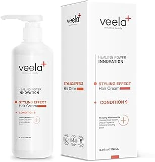 Veela Zor Şekillenen Saçlar İçin Durulanmayan Şekillendirici Bakım Kremi Styling Effect Condition 9 ürün görseli 1