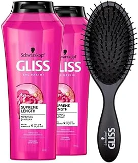 Gliss Supreme Length Şampuan 500 Ml X 2 Adet + Saç Fırçası ürün görseli 1