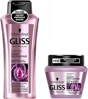 Schwarzkopf Gliss Deep Repair Şampuan 360 Ml + Maske 300 Ml Seti ürün görseli 1