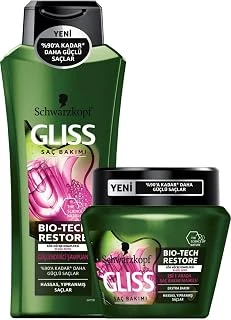 Gliss Bio-Tech Şampuan 360 Ml + Saç Bakım Maskesi 300 Ml Set ürün görseli 1
