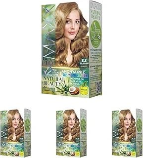 Maxx Deluxe Beauty Amonyaksız Set Saç Boyası 8.3 Bal Köpüğü (4 Paketi) ürün görseli 1