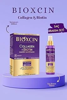 Bioxcin İnce Seyrek Saçlar İçin Collagen & Biotin İçeren Saç Bakım Seti (Şampuan - Sıvı Saç Kremi) ürün görseli 1