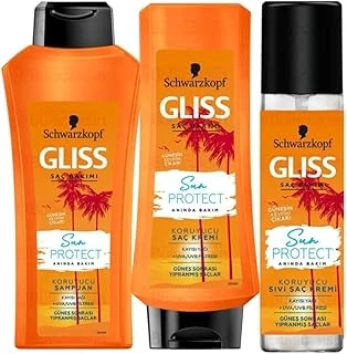 Gliss Sun Protect Güneş Sonrası Yıpranmış Saçlar İçin Koruyucu Set ürün görseli 1