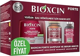 Bioxcin Forte Yoğun Bakım Kiti – Saç Dökülmesine Karşı Şampuan, & Tablet Seti; Yoğun Saç Bakımı, Bitkisel İçerik – 3’Lü Paket ürün görseli 1