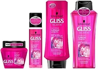 Gliss Supreme Length Saç Bakım Seti, Şampuan, Saç Kremi Maske ürün görseli 1