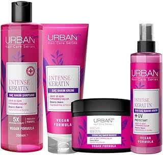 Care Intense & Keratin Yoğun Hasar Onarıcı Şampuan Maske Sıvı Saç Bakım Seti 4'Lü-Vegan ürün görseli 1