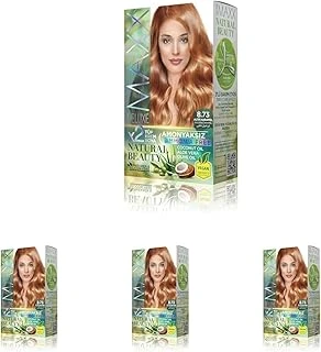 Maxx Deluxe Beauty Amonyaksız Set Saç Boyası 8.73 Altın Karamel (4 Paketi) ürün görseli 1