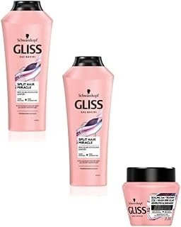 Gliss Split Hair Miracle Şampuan 360 Ml X 2 Adet + Saç Bakım Maskesi 300 Ml Set ürün görseli 1