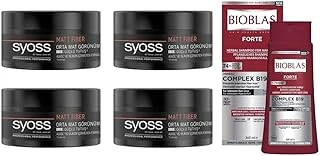 Syoss Matt Fiber High Control Mat Wax 100 Ml 4 Adet + Bioblas Forte Dökülme Karşıtı 360 Ml Şampuan Seti 89077645 ürün görseli 1