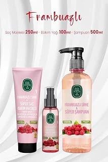 Frambuazlı Saç Maskesi 250 Ml, Saç Yağı 100 Ml Şampuan 500 Ml ürün görseli 1