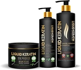 Kuru Mat Sert Kabaran Yıpranmış Saçlar Için - Keratin Bakımı 3'Lü Set ürün görseli 1
