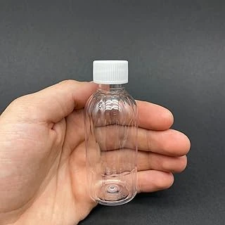 50 Cc Kısa Plastik Şişe - Beyaz Kapaklı- 50Ml Kapaklı Pet Şişe- X 10 Adet ürün görseli 1
