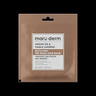 Maru.Derm Duş Öncesi Saç Maskesi, Argan Yağı Asya Ginsengi, Yenileyici, 50 Ml ürün görseli 1