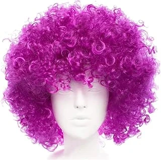 Koyu Mor Renk Afro Bonus Saç Peruk ürün görseli 1