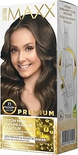 Maxx Deluxe Premıum Yarı Kit Set Saç Boyası 7.1 Küllü Kumral ürün görseli 1