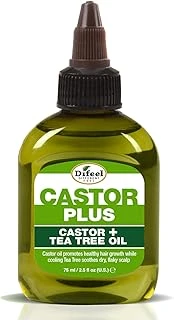 Difeel Castor + Tea Tree Oil Yavaş Uzayan Saçlara Özel Saç Bakım Yağı 75Ml ürün görseli 1