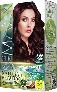 Maxx Deluxe Beauty Amonyaksız Set Saç Boyası 3.66 Patlıcan Moru ürün görseli 1