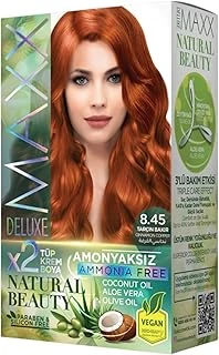 Maxx Deluxe Beauty Amonyaksız Set Saç Boyası 8.45 Tarçın Bakır ürün görseli 1