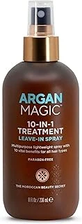 Argan Magic 10'U 1 Arada Saç Bakımı Şekillendirici Sprey - Tüm Saç Tipleri Için Çok Amaçlı Sprey Bırakın | Abd'De Üretilmiştir | Paraben İçermez | Zulüm İçermez (8 Oz) ürün görseli 1