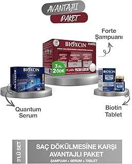 Bioxcin Forte Saç Dökülmesine Karşı Avantajlı Paket, Şampuan + + Tablet ürün görseli 1