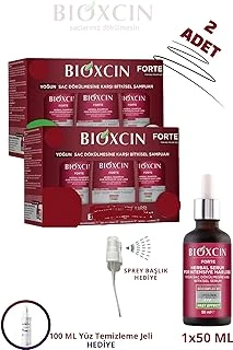 Bioxcin Forte Saç Dökülmesine Karşı Şampuan 3X300Ml, 50Ml, Temizleme Jeli Hediye Seti ürün görseli 1