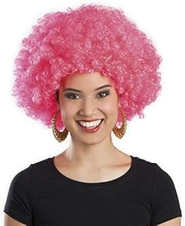 Pembe Renk Kıvırcık Afro Bonus Peruk ürün görseli 1